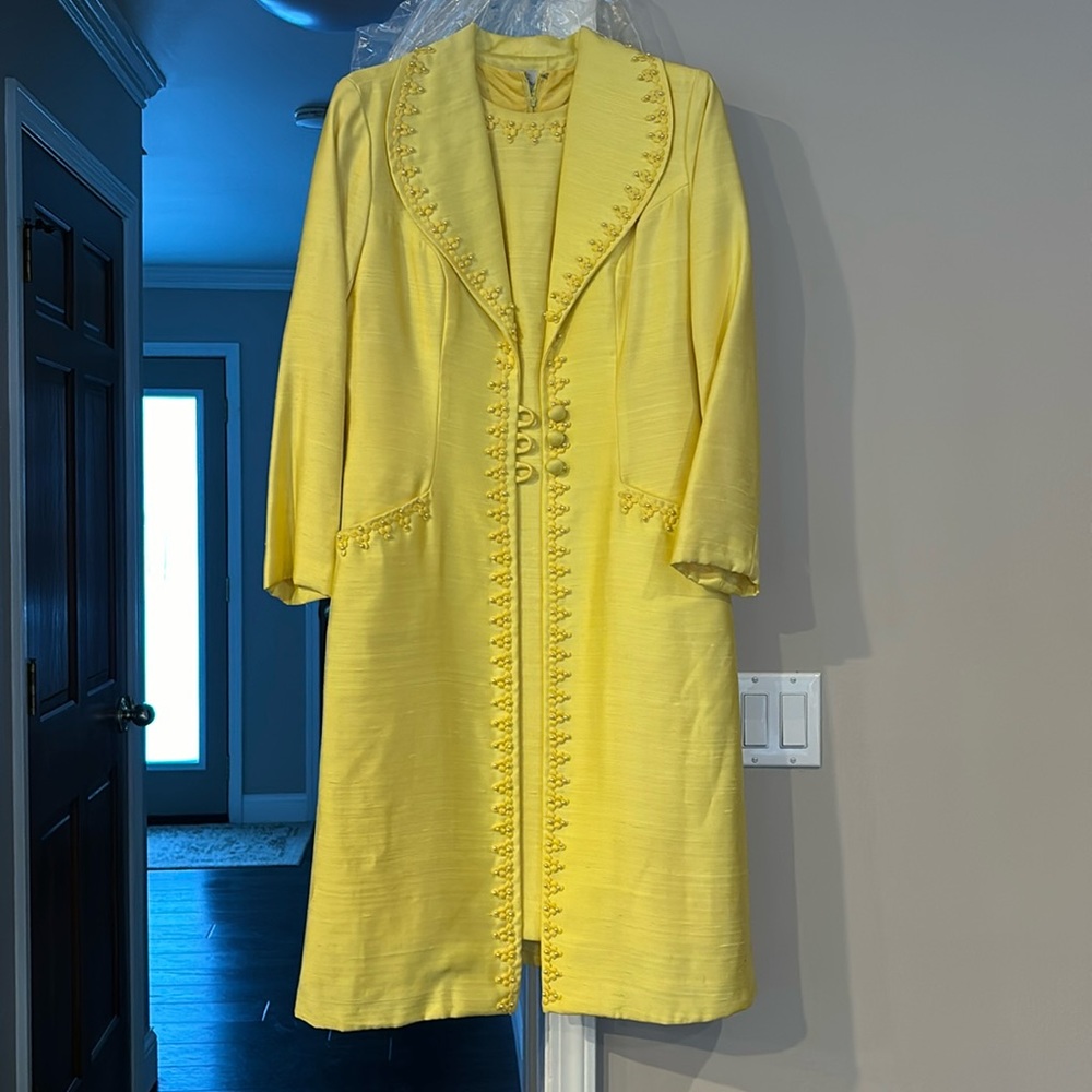 Alfred Werber vintage 50’s/60’s dress with coat. Excellent condition.